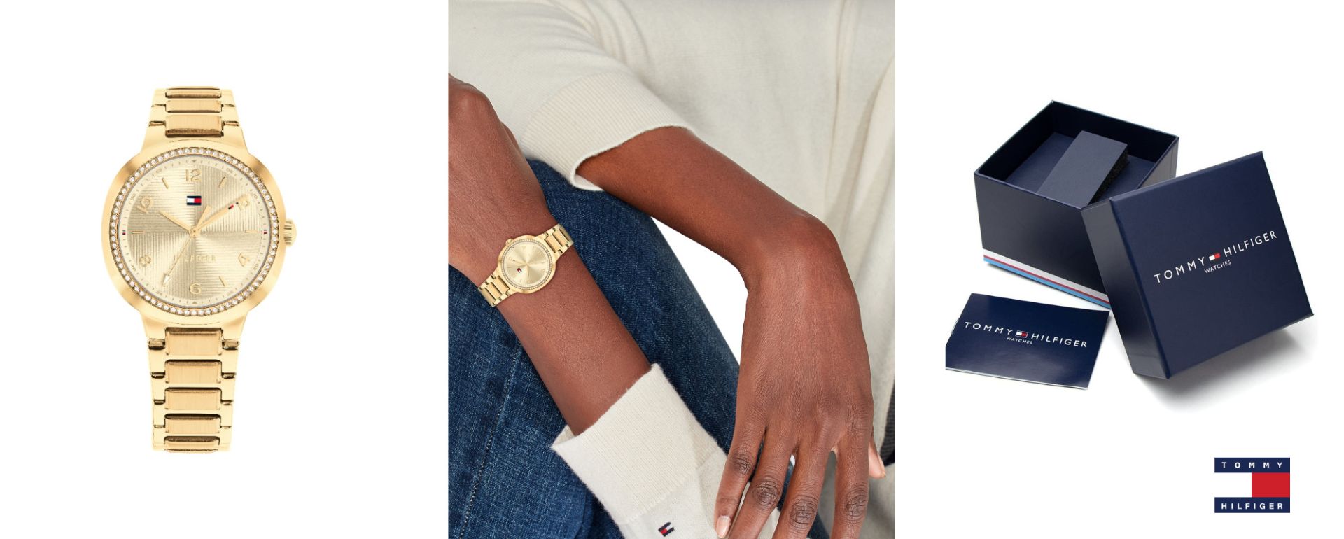 Relojes Dorados Tommy Hilfiger 